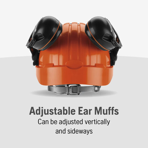 Husqvarna 592752602 Chainsaw Helmet with Metal Mesh Face Orange One Size