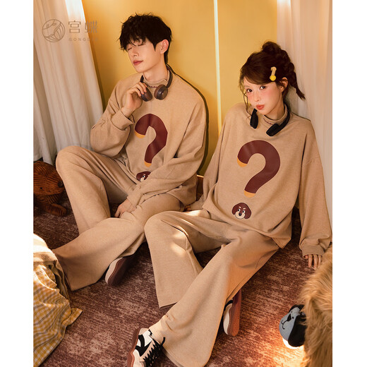 Gongdie Heat Storage Autumn and Winter German Velvet Couple Pajamas Women's Warm Casual Outerwear Pullover Home Clothes Suit Men's