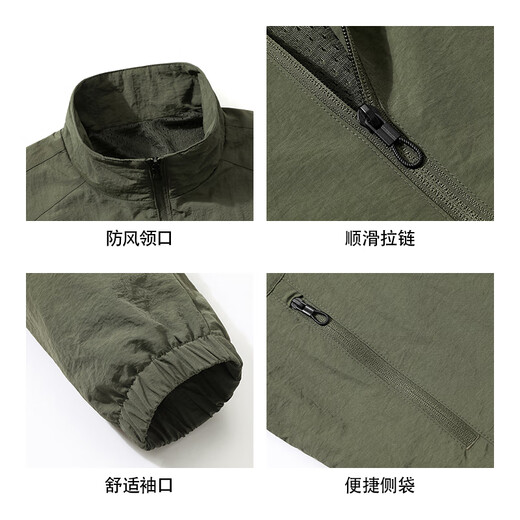 ROMON jacket men's autumn light business casual workwear windproof outdoor charging stand collar young and middle-aged commuter jacket men's clothing