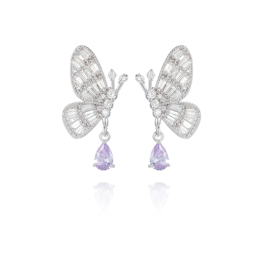 XUPING Xuping jewelry alloy fashionable temperament sweet pavé smart high-end butterfly earrings gift jewelry X001160663 earrings