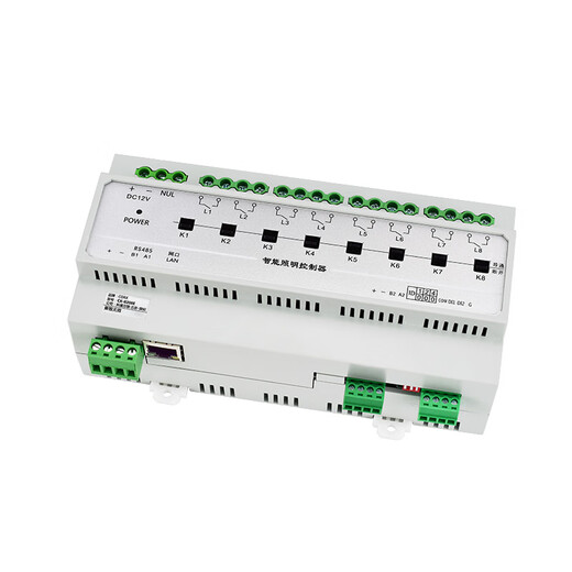Rs485 network port intelligent lighting control module switch magnetic latching relay billiard hall chess and card room 50A CX-810L 4G gateway