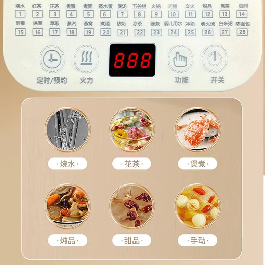 Health kettle, kettle, heat preservation and stew all in one fully automatic constant temperature tea kettle glass small office home 2L 316 temperature adjustment model with filter + egg rack hot model Shenhua genuine product durable for ten years