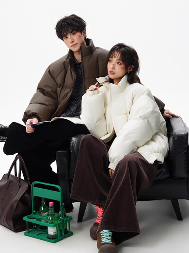 OEMG high-end black silhouette cotton jacket men's autumn and winter trendy leather jacket tops thickened warm jacket black XL recommended 110-130Jin Jin equals 0.5 kg