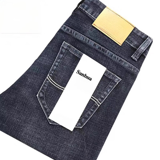 Lee Dprre Summer et automne Nouvel stretch jeans pour hommes Business Loose Loose Casual Large taille haute taille respirante Collège masculin cool 866 bleu (un morceau) 33 (tour de taille 2,6 pieds)