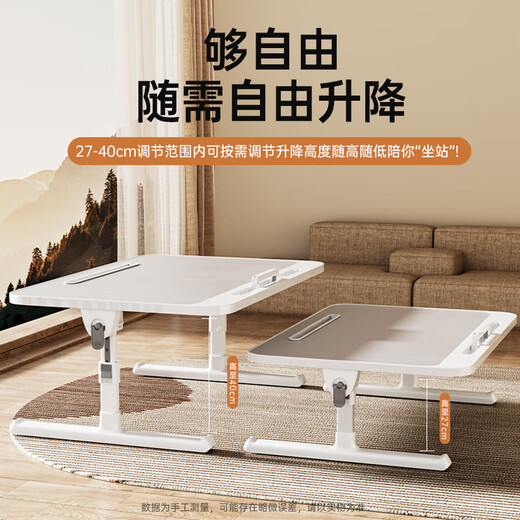 Biaz Bett, Computertisch, Schreibtisch, kleiner Tisch, großer Laptop-Ständer mit Schublade, anhebbar, zusammenklappbar, Schlafsaal, Arbeitszimmer, Lesen, kleiner Tisch, Schlafzimmer, fauler Spieltisch