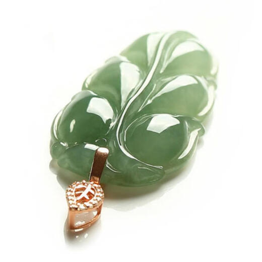 Golden Magnolia Duft A-Grade Natural Jade Tree Blatt Anhänger mit Zertifikat Goldener Zweig Jade Blatt Karriere Erfolg Jade Anhänger SN3895 ungefähr 36*24,5*4,5 mm