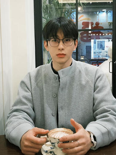 Dan Qiaoli Autumn and Winter Men's Henley Collar Cardigan Sweater Feeling Handsome Cleaft Simple Versatile Jacket BCM-51 Light Gray M M