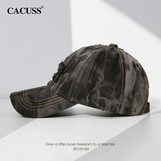 CACUSS Dyeing Shadow CACUSS Hat Women's 2025 New Fashion Hole Sunscreen Sun Hat Peaked Baseball Cap Dream Dyeing Shadow Adjustable (57-59CM)