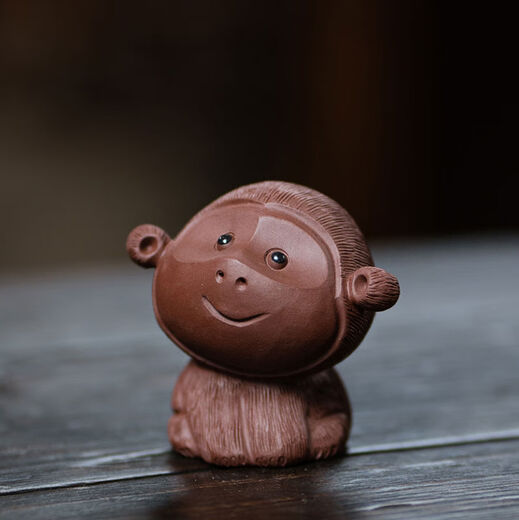 Yusenyi Yixing Tea Pet Monkey Creative Cartoon Twelve Zodiac Great Sage Monkey Tea Play Can Raise Sculpture Tea Set Red