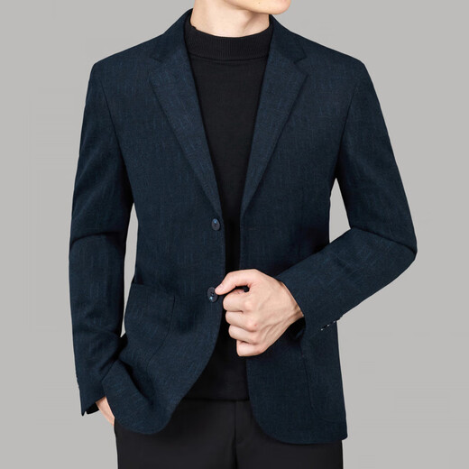 Jinba Men's (K-Boxing) Jacket de traje Traje de negocios Top Top Capualy Woolen Café de lana caliente de lana.