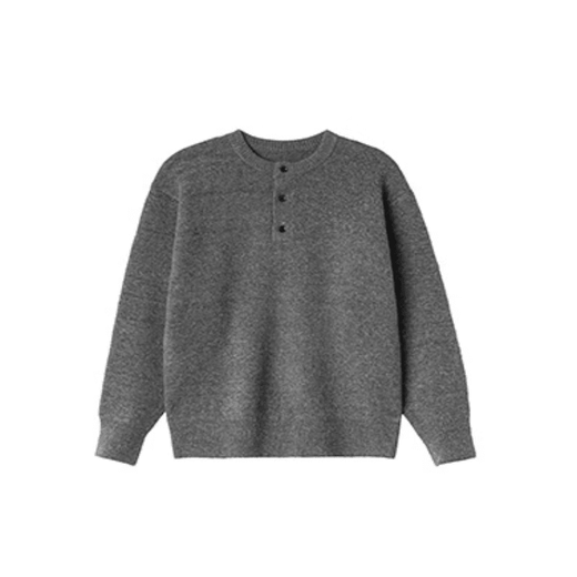 Chuangjingyi Selected Sweater Winter Men's Cleanfit Henry Collar Youth Wool Bottoming Sweater New Men's Winter Thickened Protection Dark Gray M _Recommended 100-120Jin Jin is equal to 0.5 kg