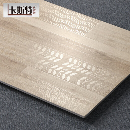 
Cast fine carved glazed wood grain tiles, all-ceramic log antique tiles 600x1200 Japanese living room floor tiles, anti-slip tiles KST12604-matte surface