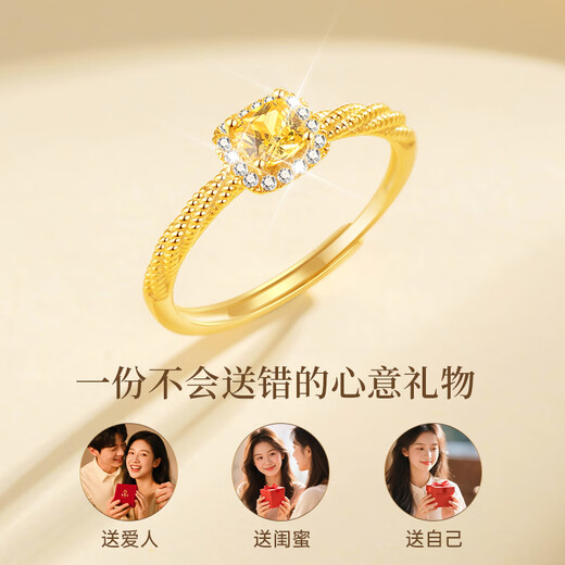 Moran small sugar cube silver ring women's gold single ring confession proposal birthday anniversary gift for girlfriend and wife