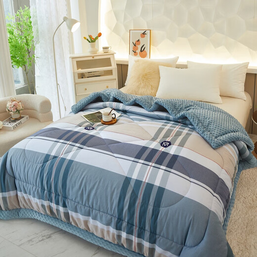 New 100% cotton beanie quilt machine washable spring and autumn quilt winter quilt summer quilt air-conditioned quilt double dormitory quilt core own style comfortable and soft 180x220cm5Jin Jin equals 0.5kg spring and autumn quilt