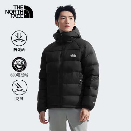 The North Face The North Face Daunenjacke für Herren, Outdoor, winddicht und warm, Gänsedaunen, 25. Herbst und Winter, neues Produkt 7W7G JK3 XL