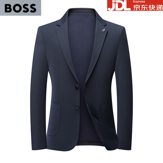 BOSS spring and summer lightweight men's suit tops high-end business casual suit jackets men's single suit no ironing No. 1611 XL 180 suitable for 135-150 Jin Jin equals 0.5 kg