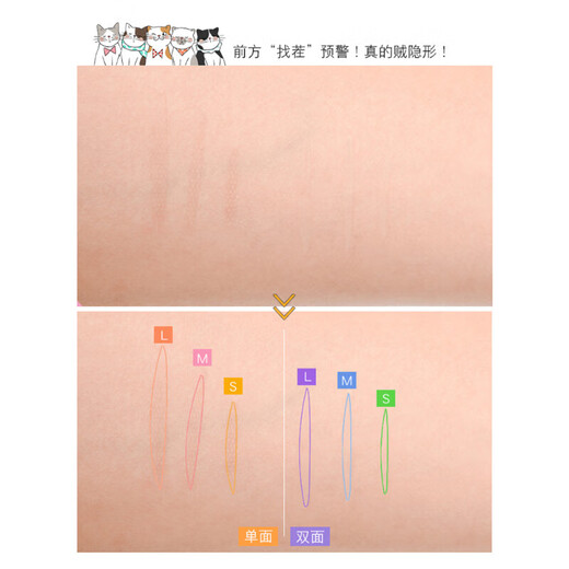 Suzhiran Japanese double eyelid patch for women, natural, super invisible, traceless, single-sided and double-sided eye beauty artifact, mesh, single-sided S*2 2 patches