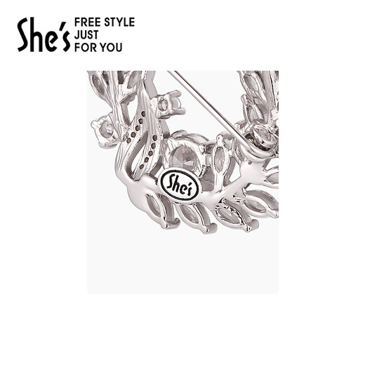 She s Qianzi's new autumn and winter product Van Gogh's wheat ear high-end women's brooch pearl corsage birthday gift for girlfriend