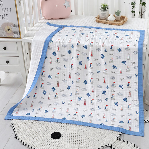 Baby gauze bath towel cover blanket pure cotton absorbent six-layer infant bath towel for newborn children super soft in winter 6-layer gauze wide edge new teddy bear 110*110 1 piece