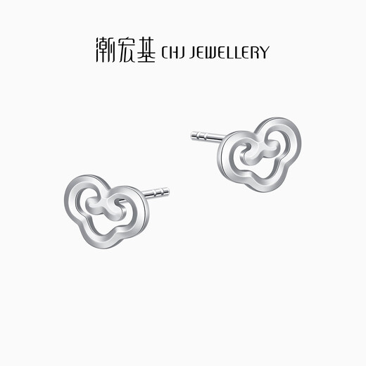 Trendy Acer Platinum PT950 platinum earrings for women, auspicious cloud pattern ear care earrings for girlfriends, price, one pair, about 1.5g