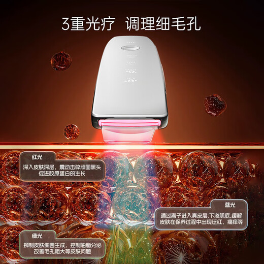 RASW German blackhead shovel ultrasonic blackhead remover electric blackhead suction tool pore cleaning import and export acne removal tool beauty instrument birthday gift anniversary gift for girls top model LED red and blue light skin care + delicate pores + ion export