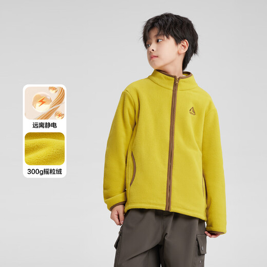 Zuoxi Boys' Polar Fleece Jacket 2025 New Children's Autumn and Winter Clothes Boy's Warm Fleece Top Navy Blue 160