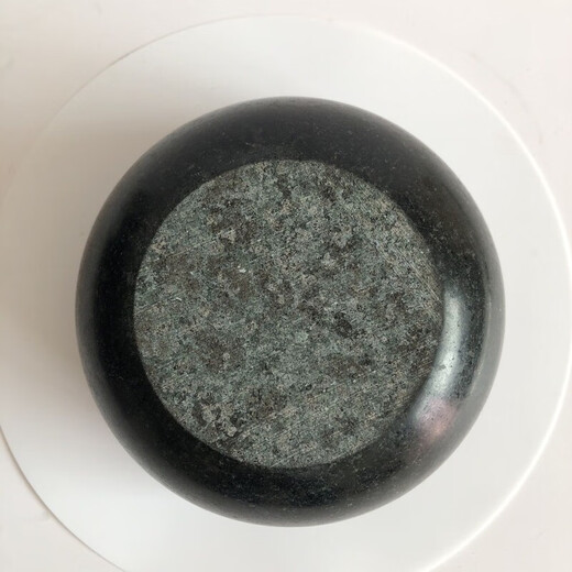 Oupinyuan household natural granite hand-ground stone mortar commercial chili garlic ginger paste garlic pounder stone pounding mortar stone nest outer diameter 9.5 height 5 cm