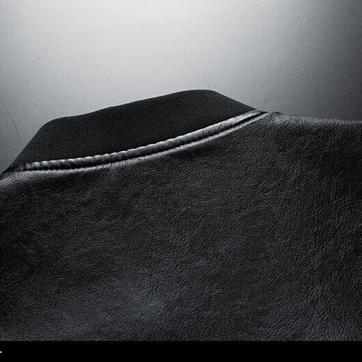 Pierre Cardin Jacket Men's Autumn and Winter Casual Jacket Top Velvet Thickened Outdoor Leather Jacket Black Velvet XL