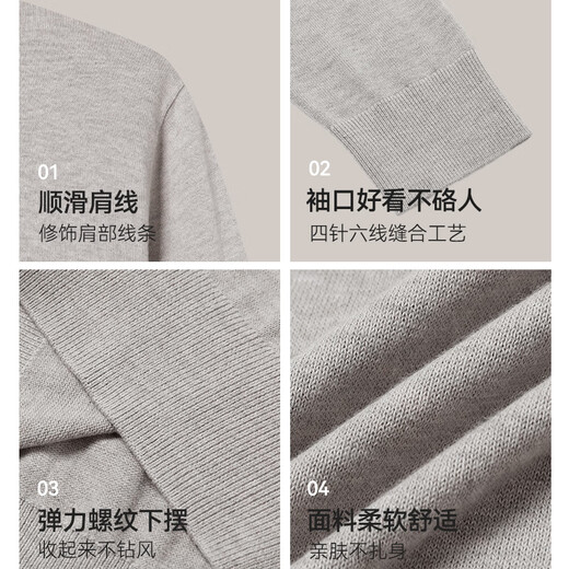 Made in Tokyo, machine washable, warm sweater, men's round neck sweater, soft wool sweater, black XL