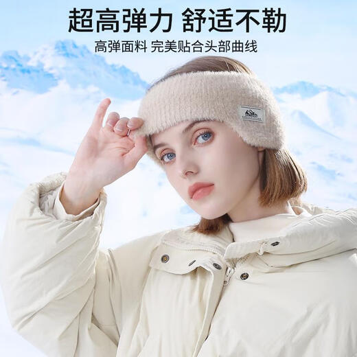JCZS German quality winter warm earmuffs for men and women sports ear protection hairband headband forehead protection belt windproof and coldproof plus velvet DEZ43 gray warm and windproof