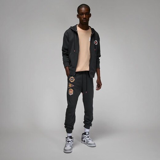 耐克（NIKE）YY胜道体育  运动裤男裤子2023新款JORDAN篮球训练印花长裤 DX9719-045 M