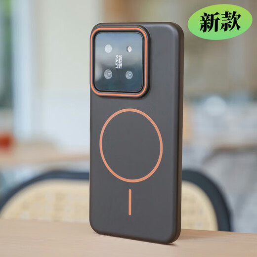 NEYAA suitable for Xiaomi Mi 14 mobile phone case Xiaomi Mi 14 protective cover all-inclusive anti-fall skin-feeling magnetic suction ultra-thin matte anti-fingerprint simple high-end men's and women's model graphite black