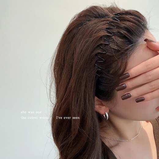 Banzheni headband invisible headband non-slip wavy face wash hairpin men's sports back short hair headband broken hair finishing artifact