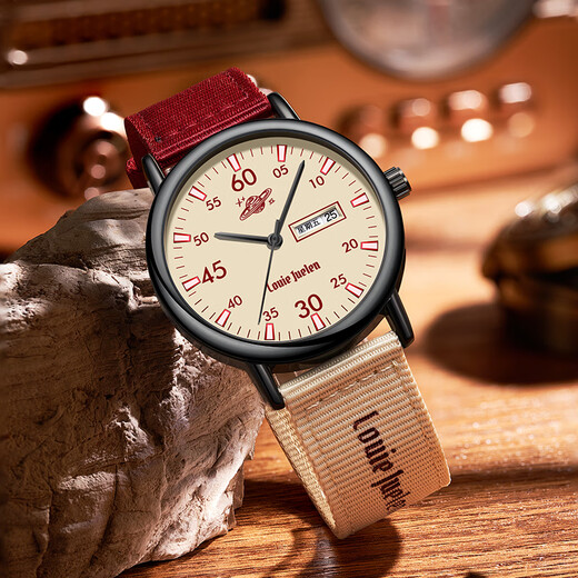 Louis Juerun student watch for men and women, exam-specific civil servant junior and high school retro silent luminous mechanical quartz watch