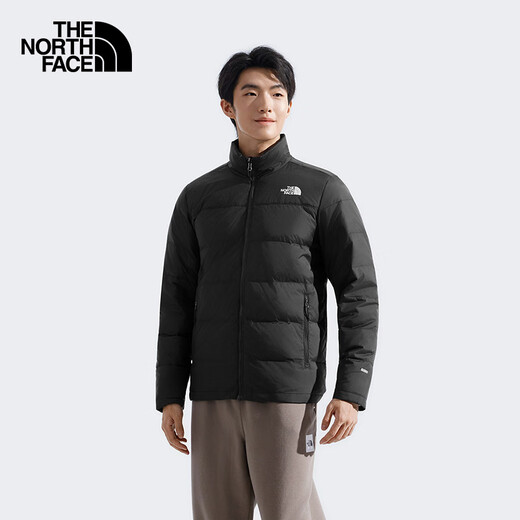 The North Face functional three-in-one men's windproof and waterproof jacket 550 fluffy goose down inner liner 25 autumn and winter new | 81QS JK3/Cosmic Black L/175