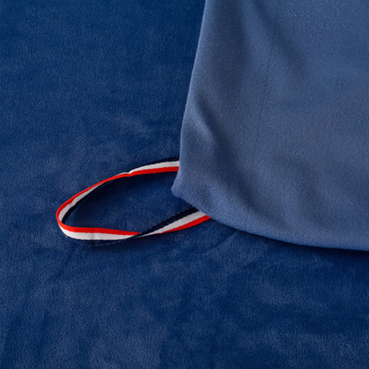 LUOLAI Luolai produces 2025 new thickened and warm baby velvet four-piece set, Klein blue bed sheet style, 1.5m four-piece set