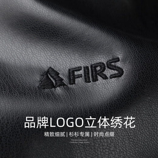 Shanshan (FIRS) Imitation Mink Collar Velvet Leather Jacket Men's 2025 Winter New Thick Warm Business Commuting Jacket 372 Black S 165/84A (Recommended 80-110Jin Jin equals 0.5kg)