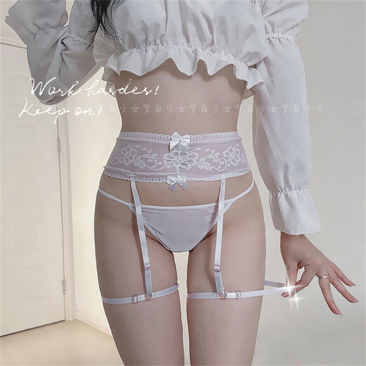 Mengbai My Sexy Lace Design Adjustable Garter Leg Ring One Thread Sexy Panties Black One Size Recommendation 110Jin Jin is equal to 0.5kg within