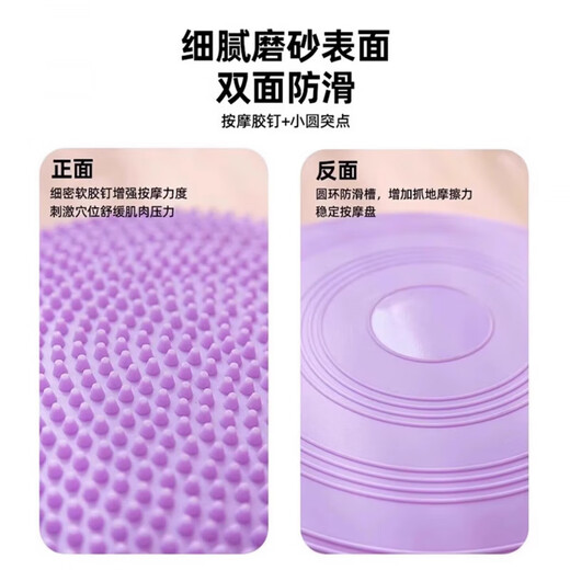 Zailu Children's Balance Ball Yoga Balance Cushion Air Cushion Foot Acupressure Board Ankle Core Sense Training Equipment Home Recommended by Athletes Taro Purple (Double-sided Anti-Slip/Add More Yoga Ball Sizes