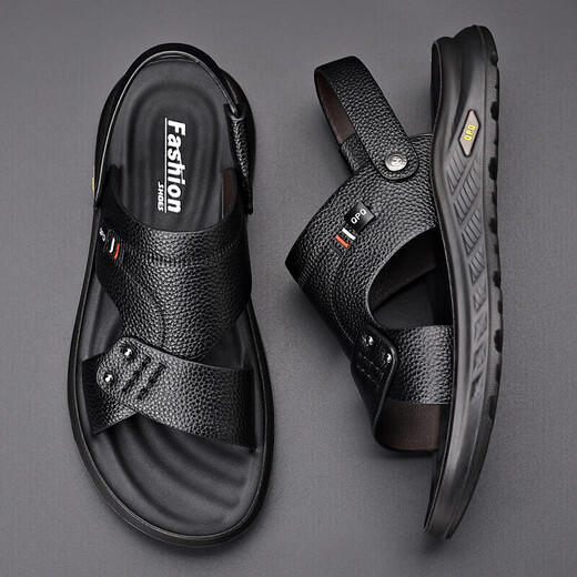 [Venta directa en la fábrica] Sandalias Verano para hombres Nuevos sandalias de desgaste de cuero genuino de cuero genuino