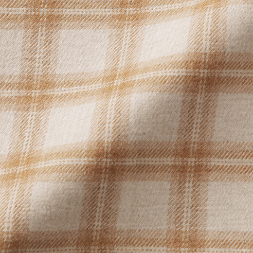 Chaqueta de la camisa de franela de las mujeres Muji chaqueta para mujeres 25 años Otoño Nuevo ropa para mujeres BC2POA5A CHECK SARTIR DARK S (155/80A)