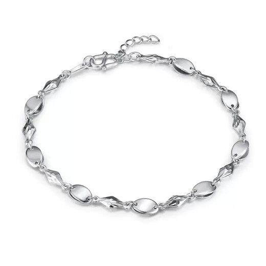 Blooming love (LOVEBLOOM) Pt950 platinum bracelet for women, genuine fashion super flash platinum bracelet, simple adjustment bracelet, couple bracelet PT999 pt950 platinum bracelet about 4.66 grams, free certificate