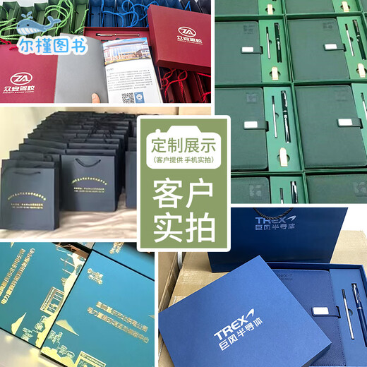 [Jingcang Direct, Spot Express] Hochwertig 2025 Neue Business Customized Laptop Geschenkbox Set Printable Logo Conference Record Book U Disk Souvenir Company Annual Meeting Geschenkschule Abschlussgeschenke Geschenke an Lehrer und Klassenkameraden 12026-Blue [U-Disk-Geschenkbox]