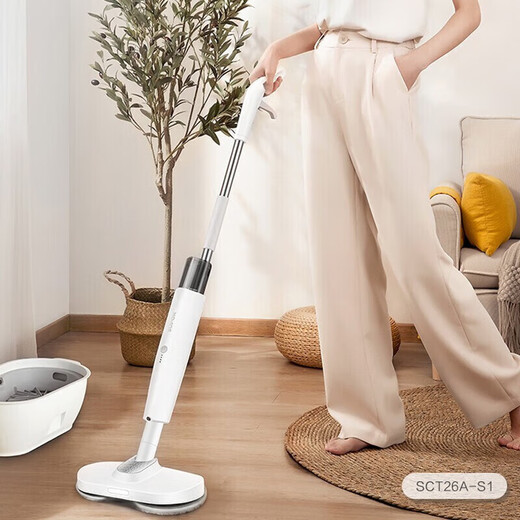 Supor electric mop wireless floor washer electric mop mopping artifact floor washing and mopping all-in-one machine hand-free washing and mopping machine SCT26A-S1 rag free of hand washing