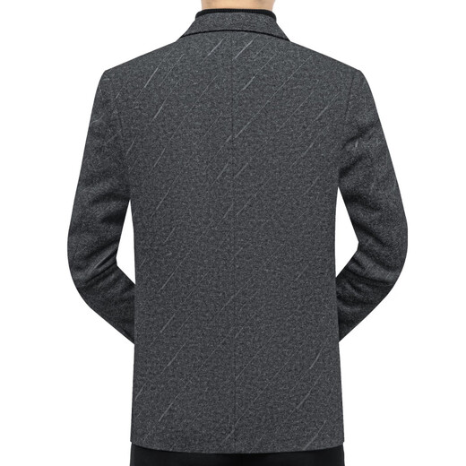 Septwolves Jacket Expert Blazer Men's Business Casual Spring and Autumn New Suit Korean Style Slim Middle-aged Dad's Uniform Jacket Men Dark Gray D135 D135 2XL 185 Size Suitable for 150-175 Jin Jin is equal to 0.5 kg