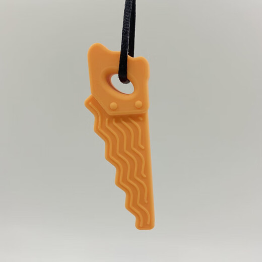 Children's oral anti-loss period soothing gum baby teething stick serrated silicone teether must-have for older children blue 1 pack