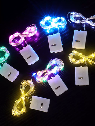 Fantasy atmosphere gift box light night market wedding dress stall small lantern warm color flower bouquet light birthday cake decoration light string 200 strings individually packaged slow flash + fast flash + constant light