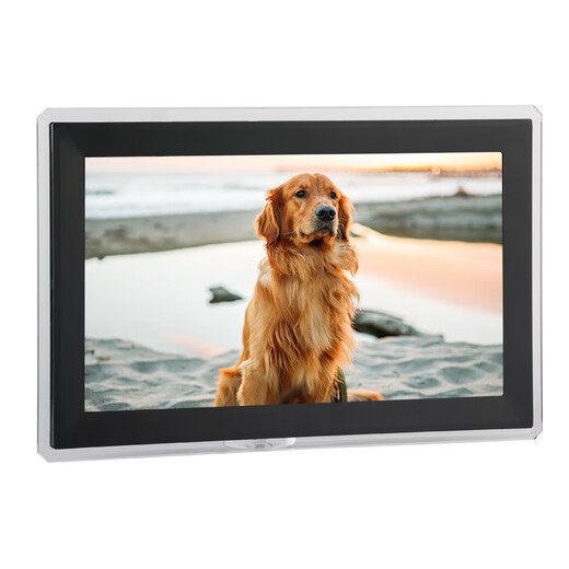 Smart HD cloud photo frame 10-inch home touch screen remote upload electronic photo album player 15.6-inch black 32G memory + 32G card