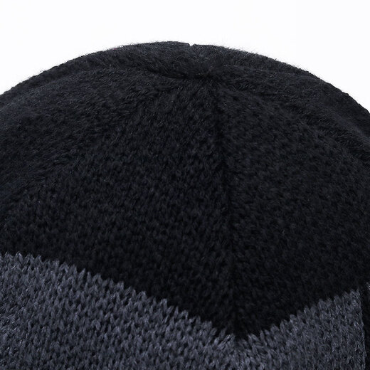 Arctic velvet (Bejirog) hat for men and women in autumn and winter cycling warm knitted hat for men plus velvet windproof and cold-proof Baotou hat for women woolen hat set
