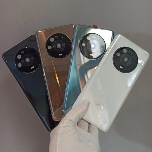 Second-hand Honor Pro original disassembled back cover battery cover magic4 ultimate version glass back shell ceramic magic4 bright black 98 new original disassembly